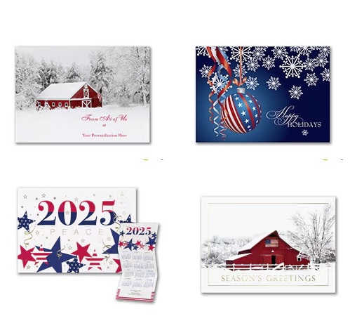 Patriotic Christmas Cards